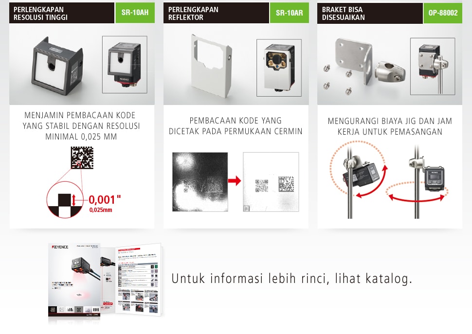 Untuk informasi lebih rinci, lihat katalog.