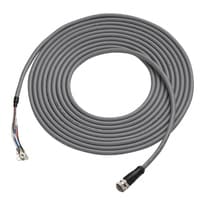 OP-88841 - Kabel Catu Daya, M12 L-coded 5-pin to Flying lead, 5m, untuk PoE switch atau kontroler pencahayaan